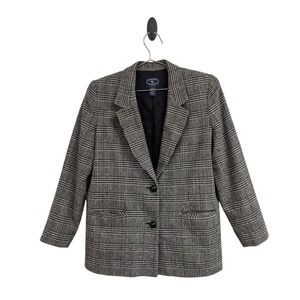 Chelsea Campbell Glen Plaid Blazer Eclectic Grandpa Preppy‎ Wool Corpcore 10P